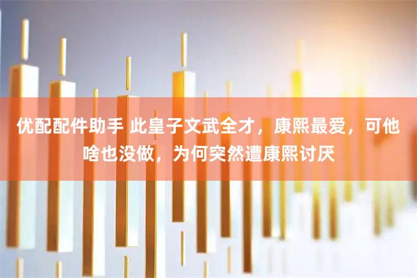 优配配件助手 此皇子文武全才，康熙最爱，可他啥也没做，为何突然遭康熙讨厌